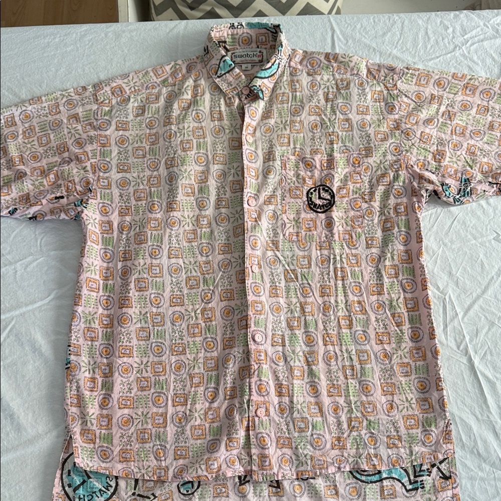 Swatch Vintage Shirt Big‎ Unisex Button Up Shirt